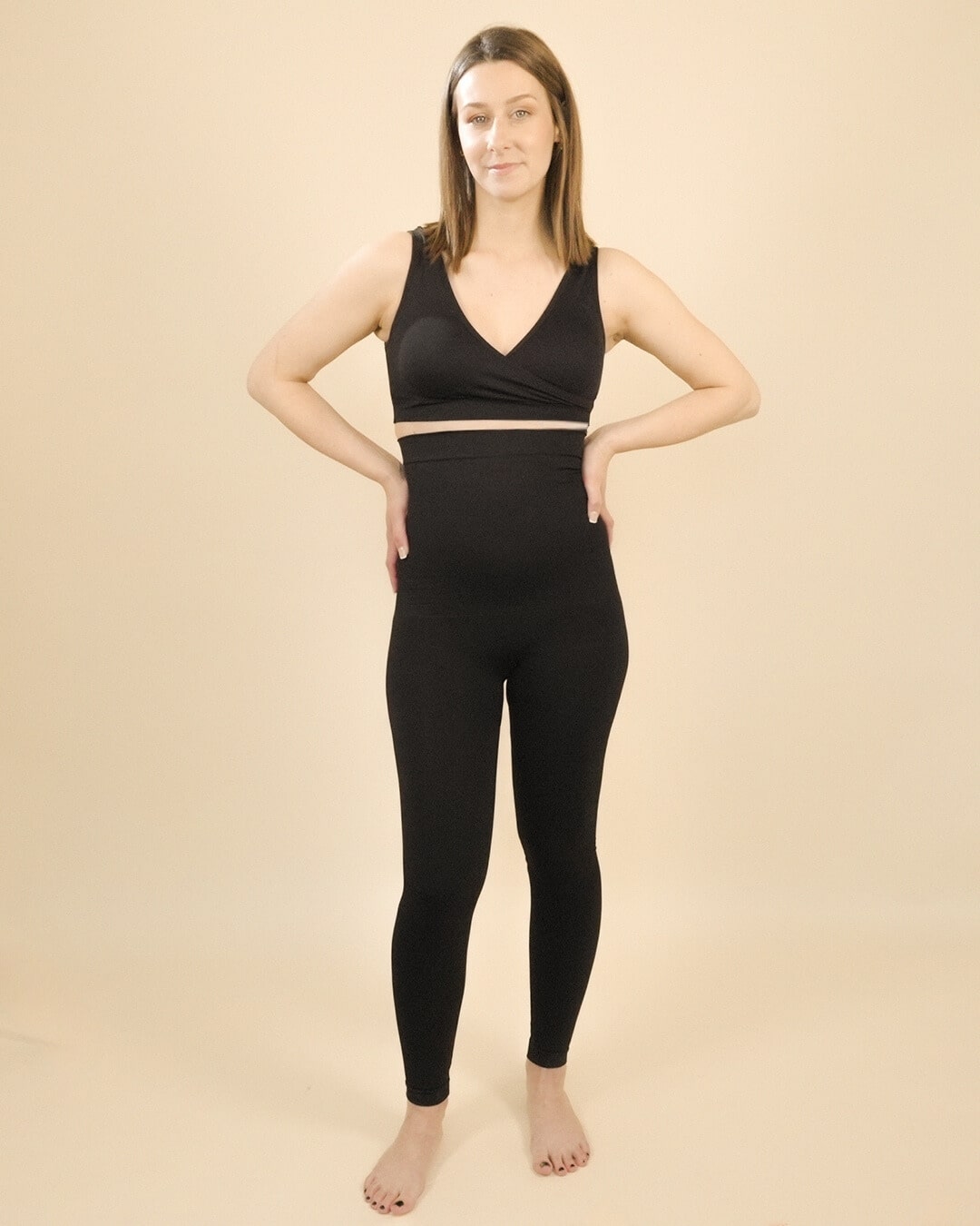 Postpartum Recovery Leggings Up