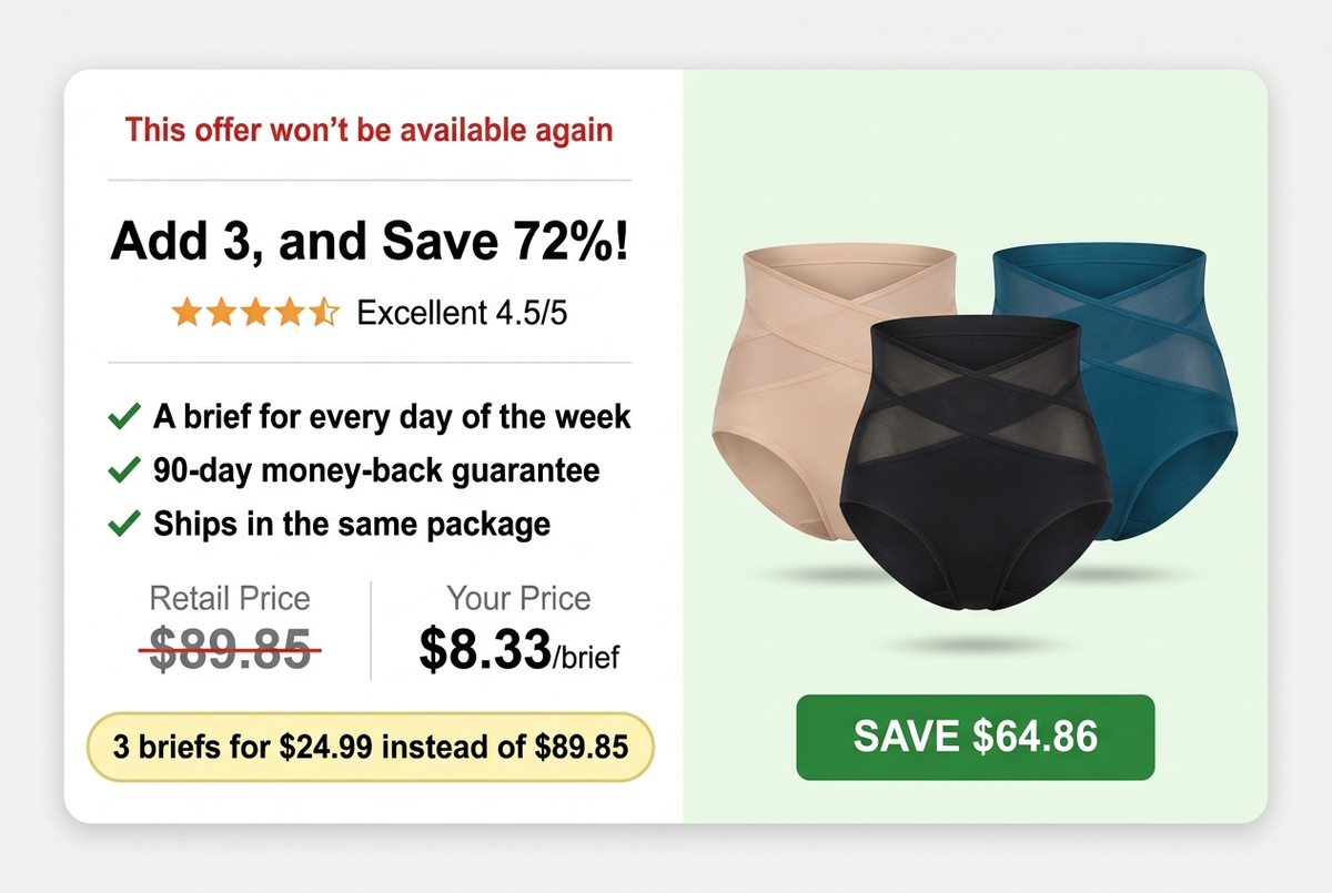 Solniera 3-Pack — Same Size as Your Order